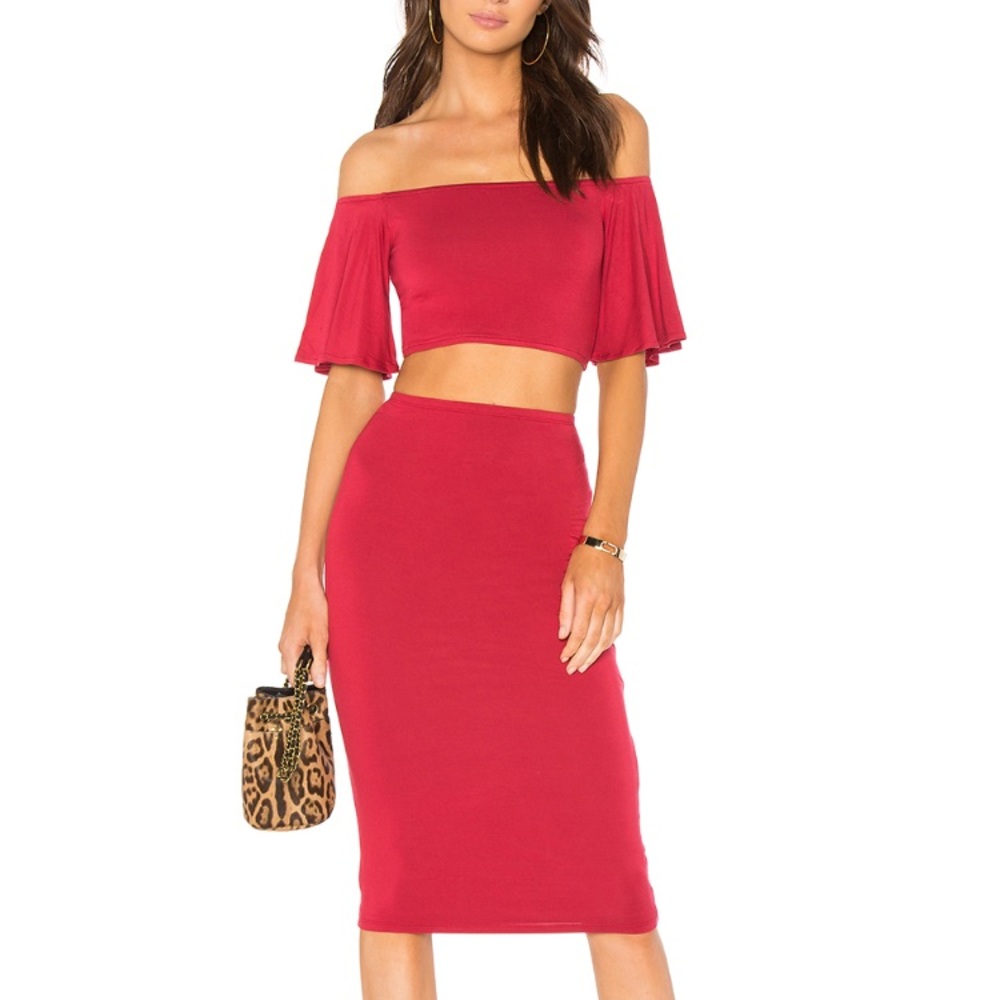 Privacy Please Canyon Skirt and Crop Set - Picture 1 of 5